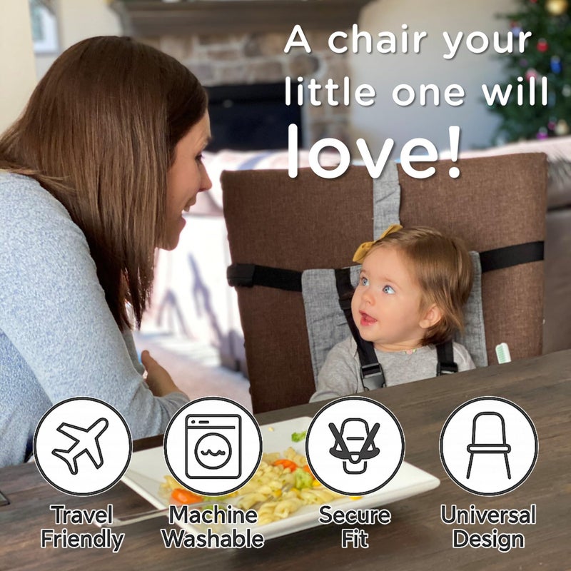 liuliuby Compact Travel High Chair | Portable High Chair for Baby | Baby Travel Essential Harness Seat | Must Haves for Vacations, Restaurants, Family Visits with Babies | Portable Highchair Seat - Image 5